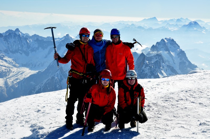 Vrchol Mont Blanc 4810 m.n.m.